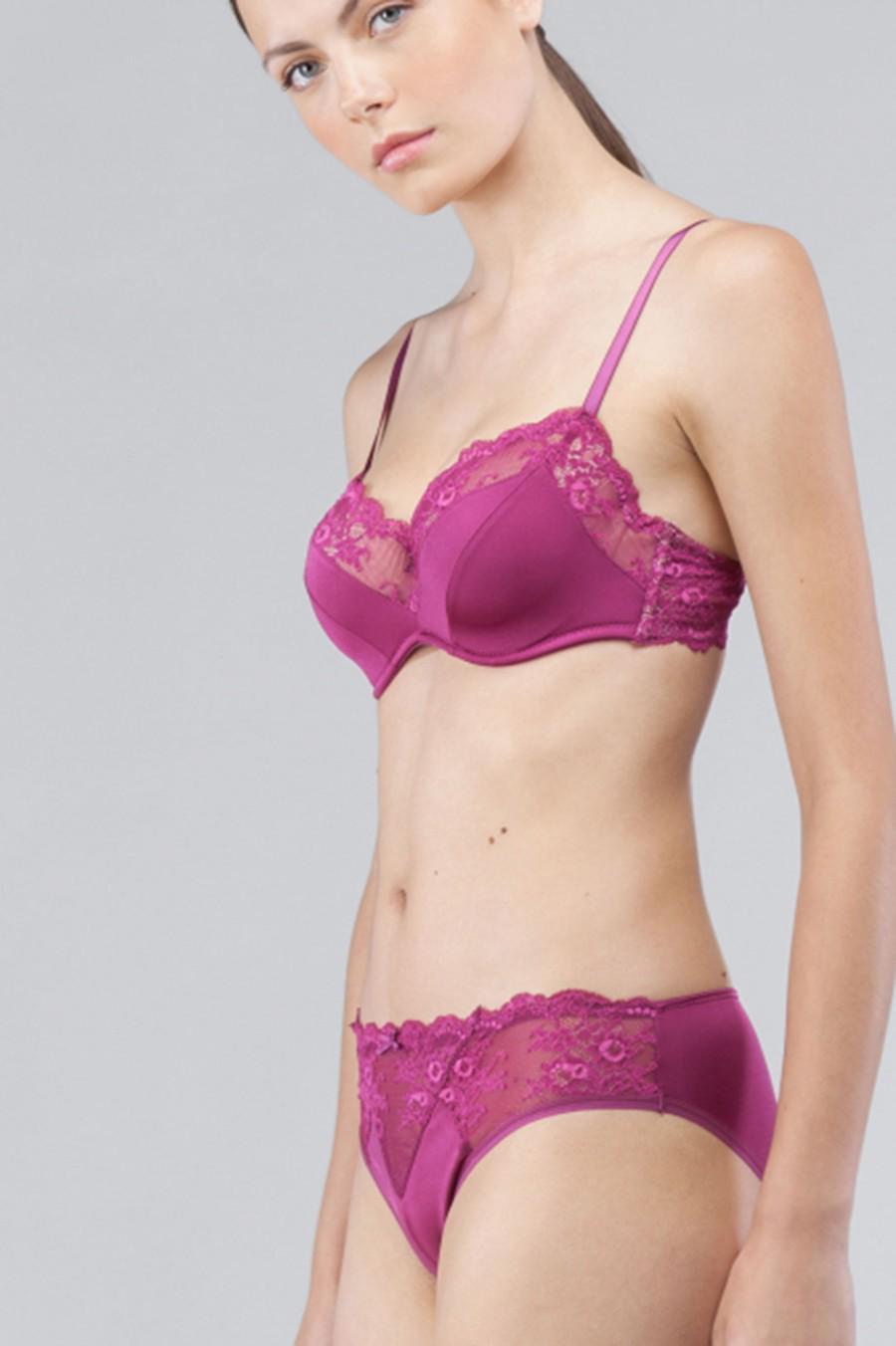 Комплект білизни Gisela бюстгальтер з ущільненою чашкою/трусики сліп 80D/XL Фуксія (67238) - фото 2 Комплект білизни Gisela бюстгальтер з ущільненою чашкою/трусики сліп 80D/XL Фуксія (67238) - фото 2