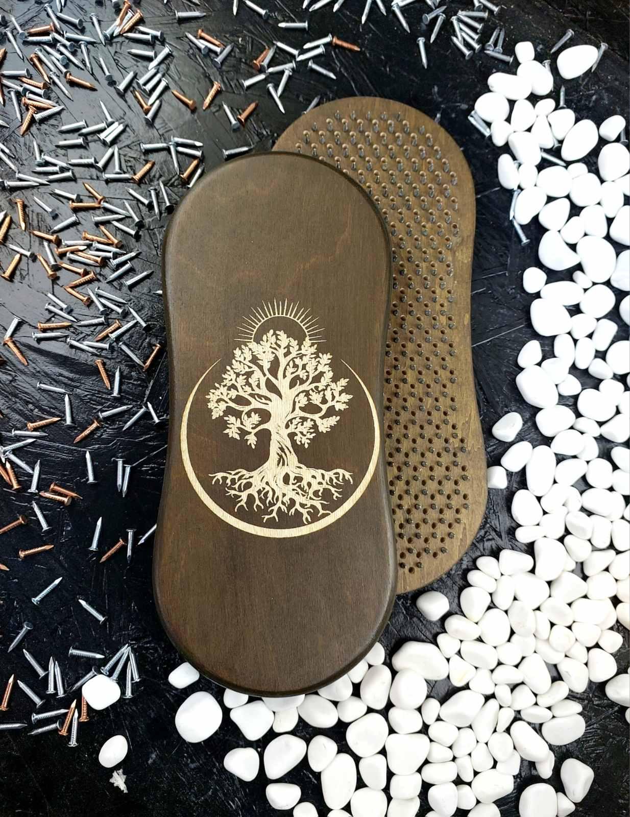 Доски Садху с оцинкованными гвоздями шаг 10 мм с чехлом Коричневый (26405476) Доски Садху с оцинкованными гвоздями шаг 10 мм с чехлом Коричневый (26405476)