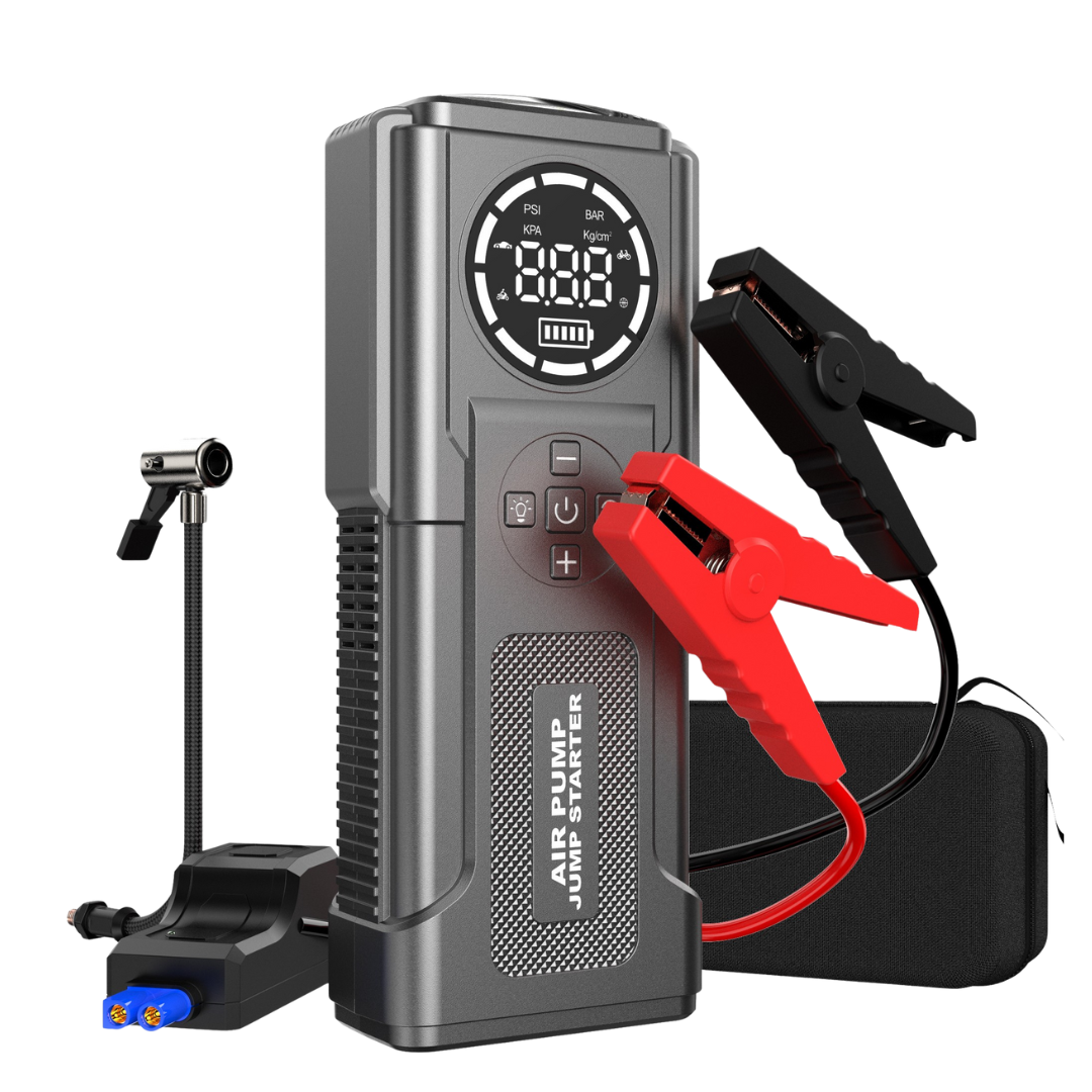 Пуско-зарядное устройство 4в1 автокомпрессор/фонарь/Powerbank 20000 mAh (12499747)