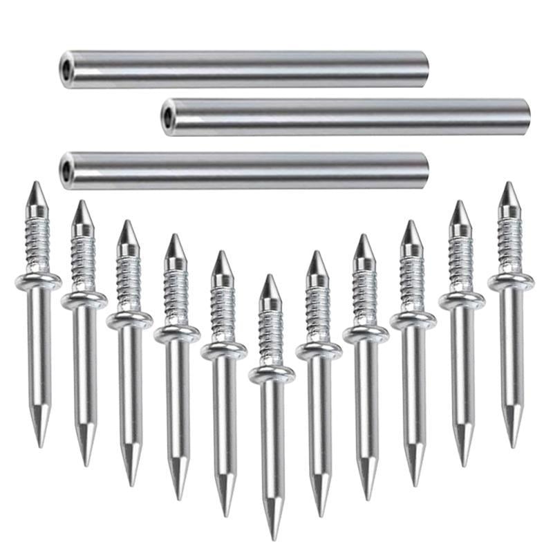 Цвяхи двосторонні TACTIX для роботи з деревом пластиком ДСП 300 шт. та 3 добійника (DHS-300-KIT)