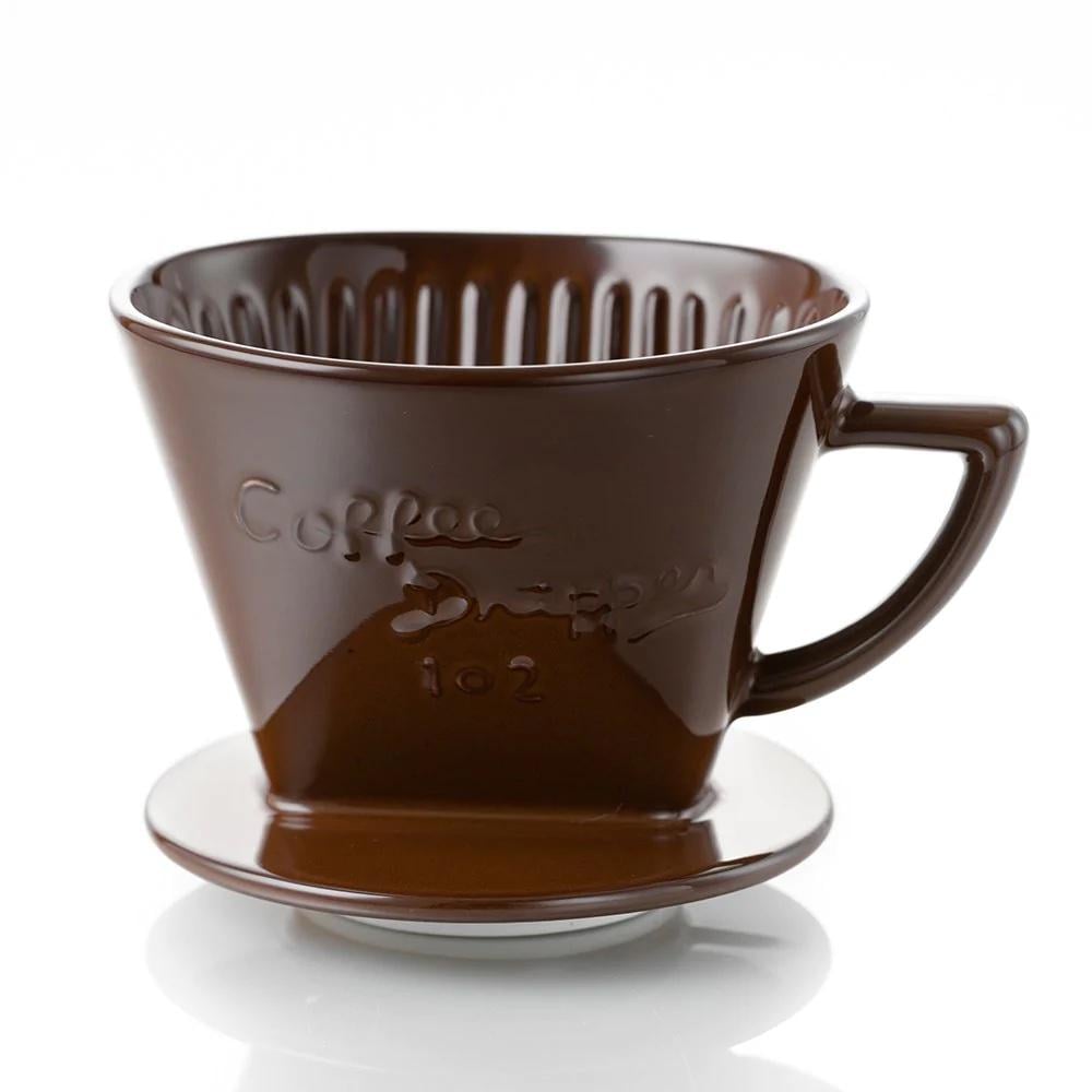 Пуровер Cafec Arita Ware Trapezoid Dripper 102 Brown