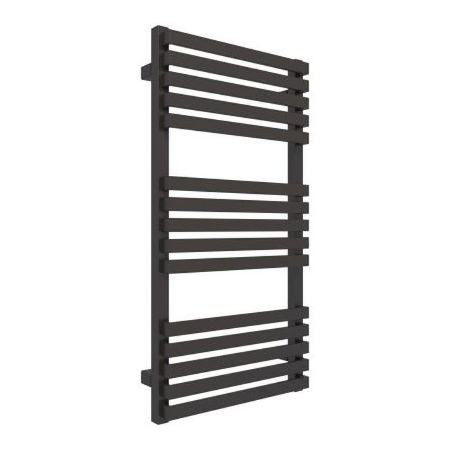 Полотенцесушитель электрический Terma Quadrus Slim One прямой кабель без вилки подключение левое 870х450 мм Черный (LM-WWQSN087045KS95E1P)