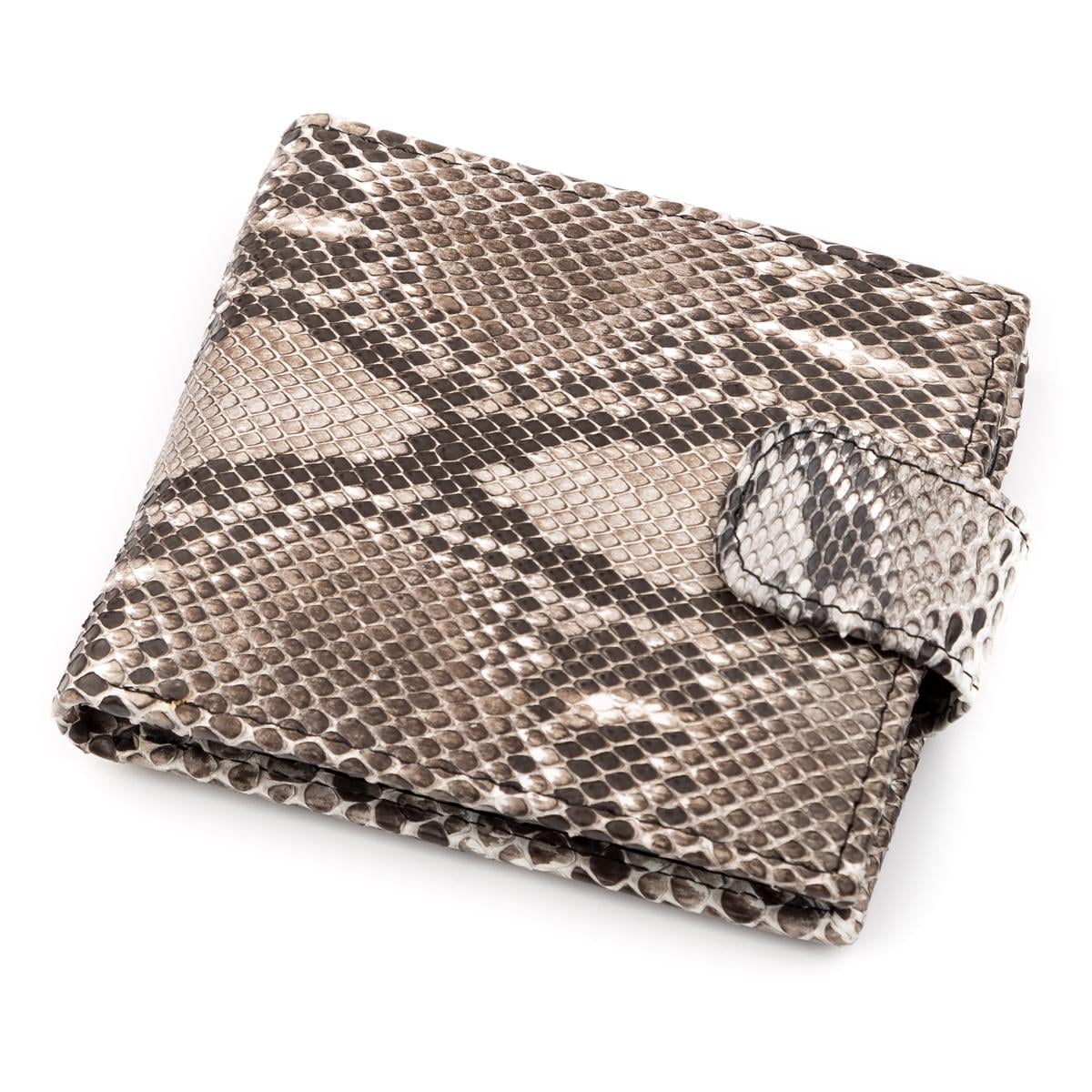 Кошелек Snake leather 18213 кожа Серый (23262)