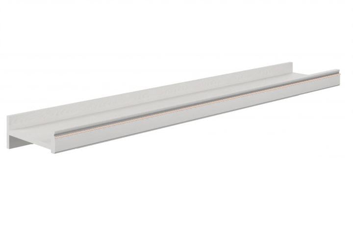 Полиця навісна Gerbor Вайт 160 1610х295х120 мм Ясен сніговий/Сосна золота