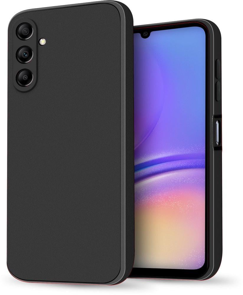 Силиконовый чехол HardCorner Samsung Galaxy A05s A057 (с микрофиброй) Black (34796-2B)