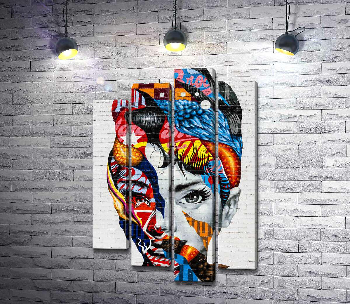 ᐉ Модульная картина ArtPoster Девушка на нью-йоркском мурале "В ...
