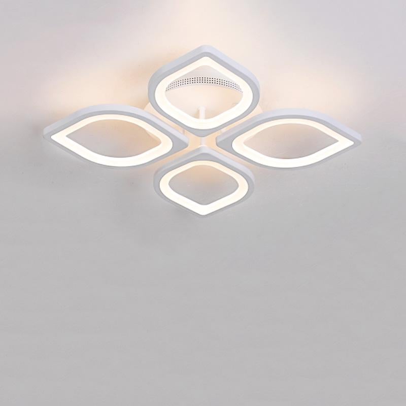 Люстра потолочная LED Light House SRS-16272 66W смарт светодиодная с пультом Белый