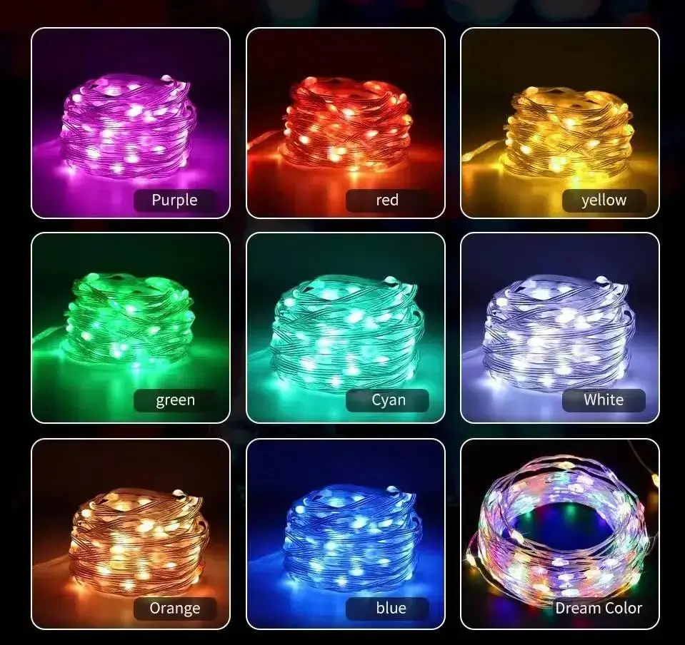 Гірлянда Крапля Роси USB RGB Bluetooth з пультом 10 м (22514761) - фото 9