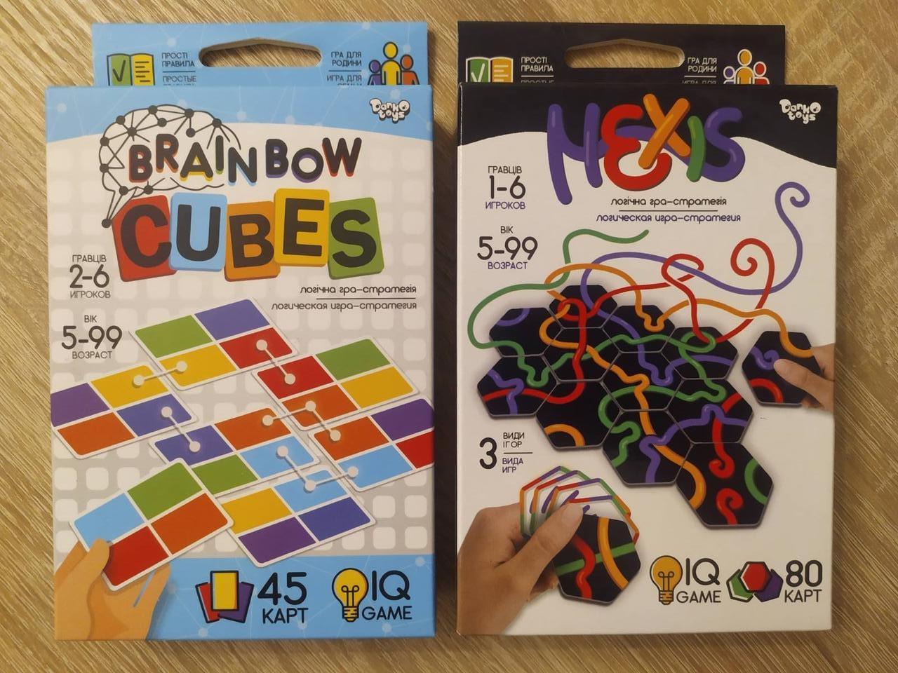 Комплект міні-ігор Danko Toys Hexis і Brainbow Cubes