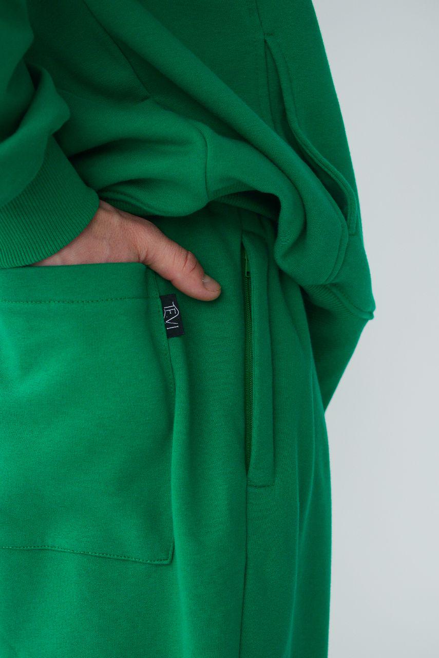 Костюм спортивный Freedom унисекс футер пинье р. 48-50 Зеленый (14-7717ж 3) - фото 2 Костюм спортивный Freedom унисекс футер пинье р. 48-50 Зеленый (14-7717ж 3) - фото 2