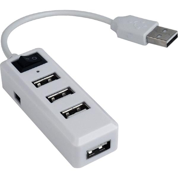USB-хаб Gembird UHB-U2P4-21 USB-A 4 порта 15 см USB 2.0 White (35575454)