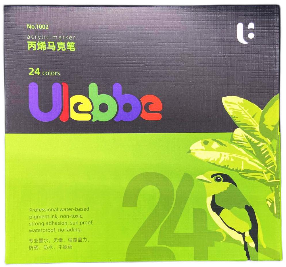 Набор маркеров Ulebbe для рисования на разных поверхностях 24 цвета (1002) - фото 11