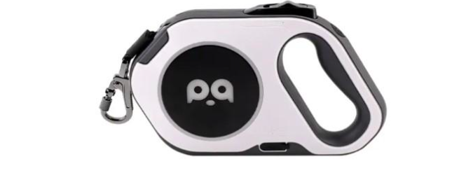 Повідок рулетка з LED підсвіткою автоматична на USB 5 м Білий