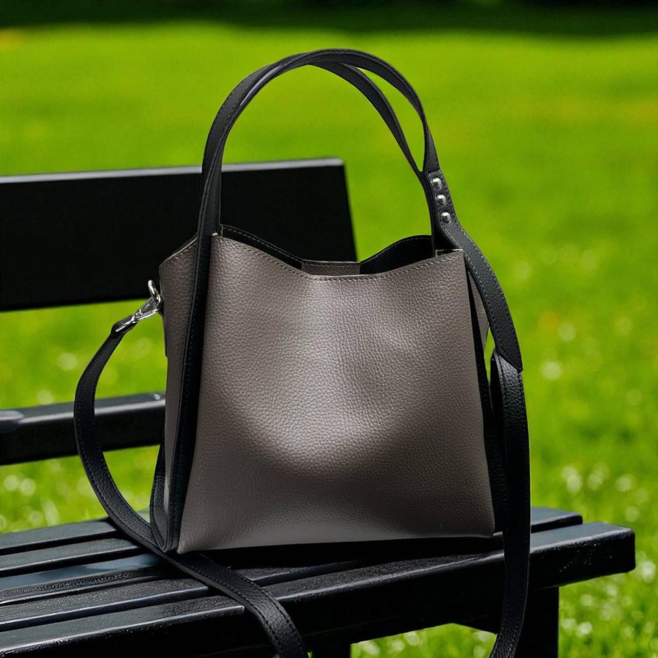 Сумка женская через плечо большая вместительная классическая 30х25х13 см Капучино - фото 1 Сумка женская через плечо большая вместительная классическая 30х25х13 см Капучино - фото 1