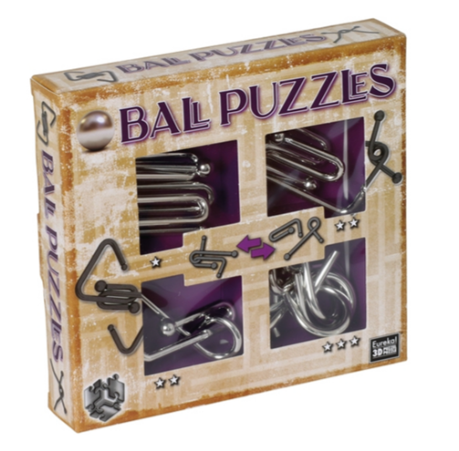 Набір металевих головоломок Ball Puzzles Purple Eureka