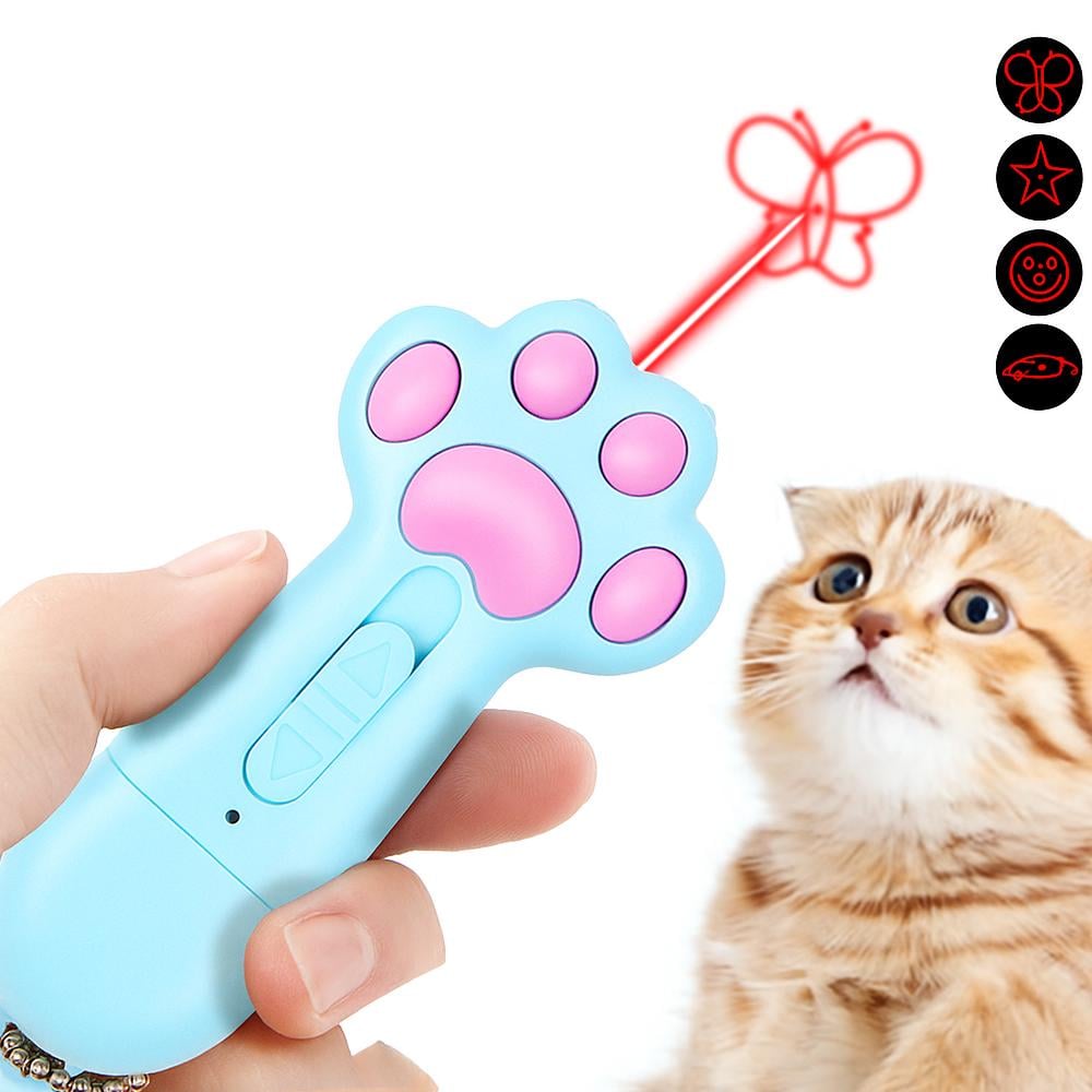 Ігровий ліхтар-лазер для тварин ZK-2020L-LED UV 4 картинки Білий (29703564) - фото 5 Ігровий ліхтар-лазер для тварин ZK-2020L-LED UV 4 картинки Білий (29703564) - фото 5