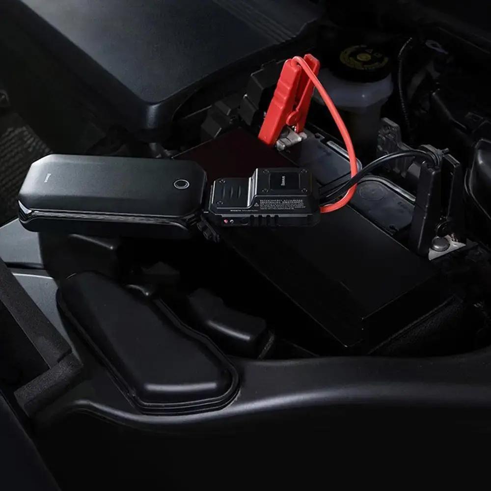 Пуско-зарядное устройство BASEUS Super energy car jump starter 8000 мАч 5 В 2,4 A Черный (CRJS01-01) - фото 7