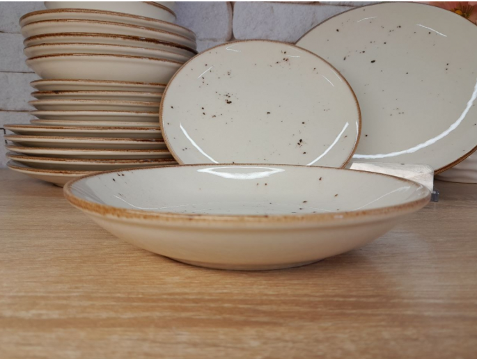 Столовый сервиз  OMS TULU фарфор 6 персон 24 шт. KL24-Крем (KL24-Крем) - фото 4