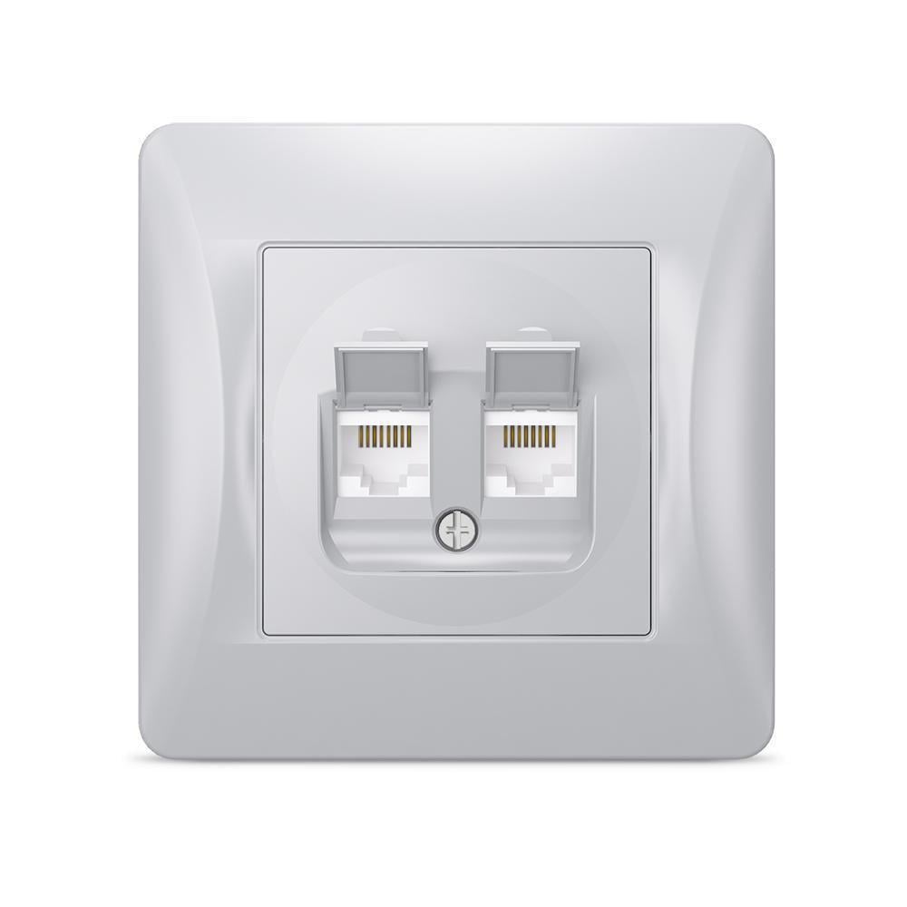 Розетка комп'ютерна Vіdех Bіnеrа подвійна CAT6/CAT6 Срібний шов (22551062) Розетка комп'ютерна Vіdех Bіnеrа подвійна CAT6/CAT6 Срібний шов (22551062)