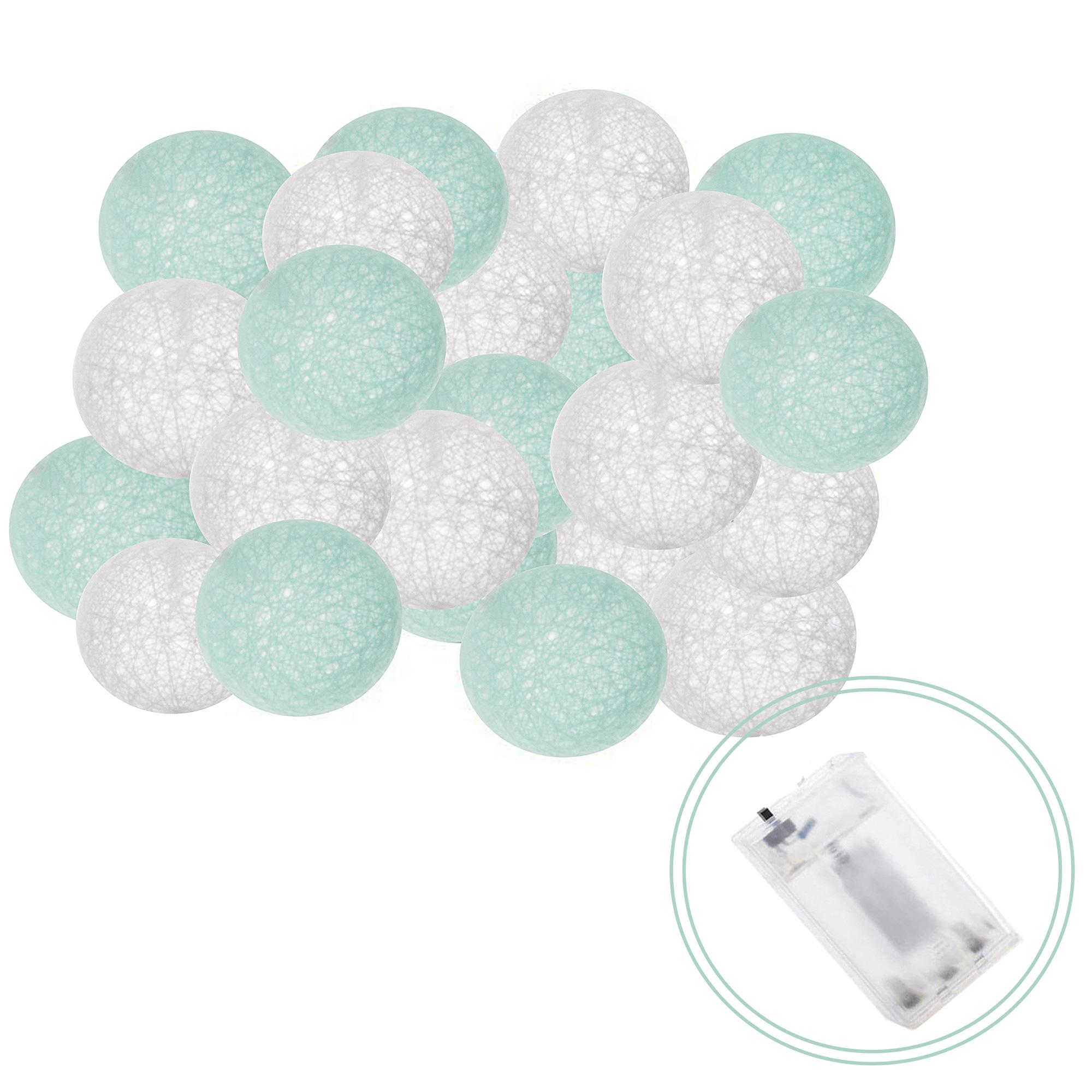 Гірлянда на батарейках Springos Cotton Balls 30 LED 6 м Warm white (CL0052) - фото 7 Гірлянда на батарейках Springos Cotton Balls 30 LED 6 м Warm white (CL0052) - фото 7