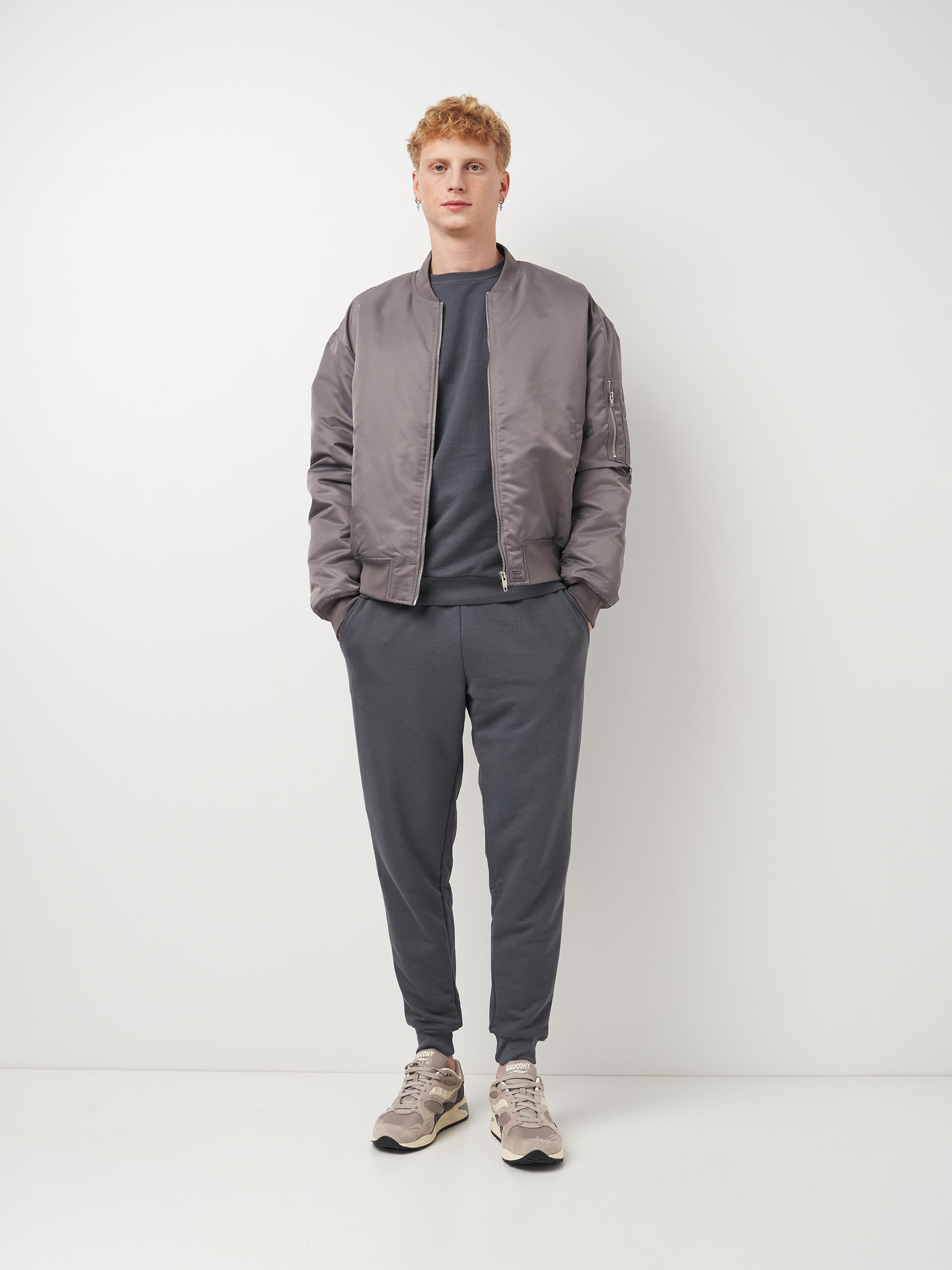 Свитшот мужской базовый ROZA 210542 M Выдержанный серый (4824005708893) - фото 2