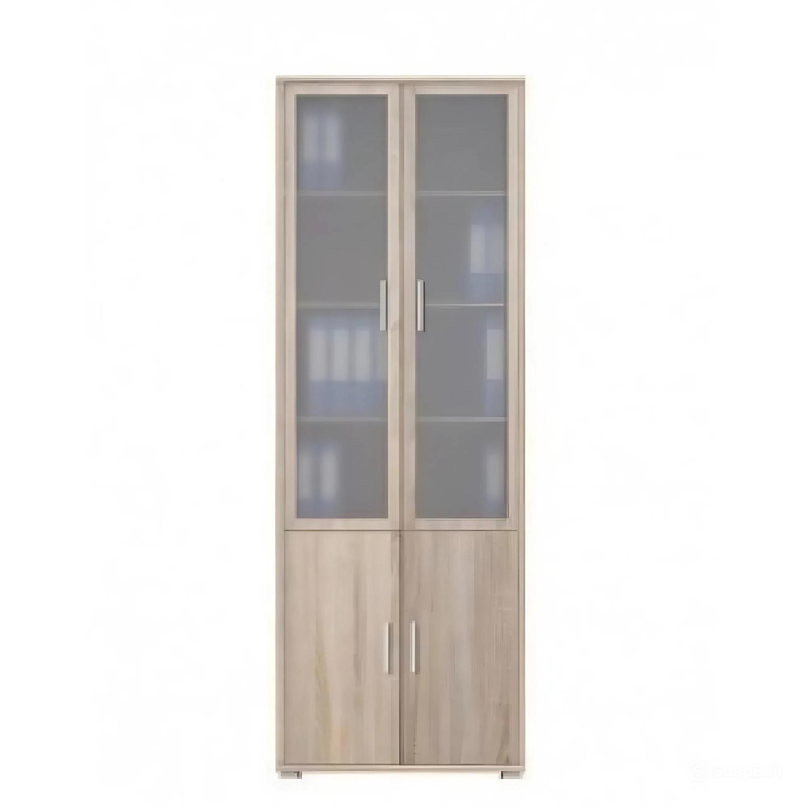 Пенал-витрина Гербор Офис Лайн REG 2W2D/79/220 Дуб сонома (GRB-1069)