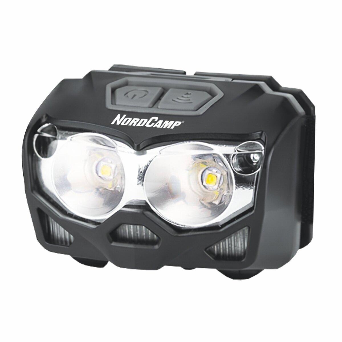 Фонарь налобный Nord Camp 500 Lm 2x5W CREE XTG/1200 mAh/3xAAA/с сенсором Бело-красный Фонарь налобный Nord Camp 500 Lm 2x5W CREE XTG/1200 mAh/3xAAA/с сенсором Бело-красный