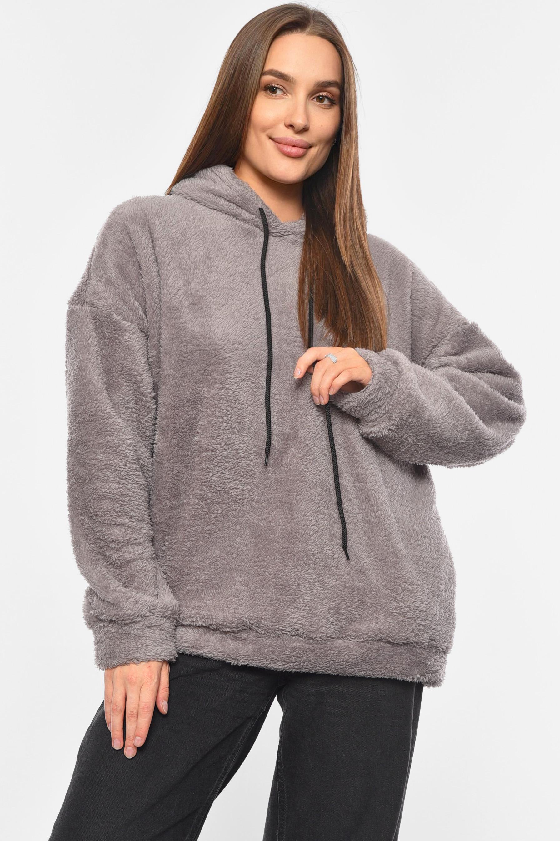 Худі жіноче тедді S-XL Мокко (190268) Худі жіноче тедді S-XL Мокко (190268)