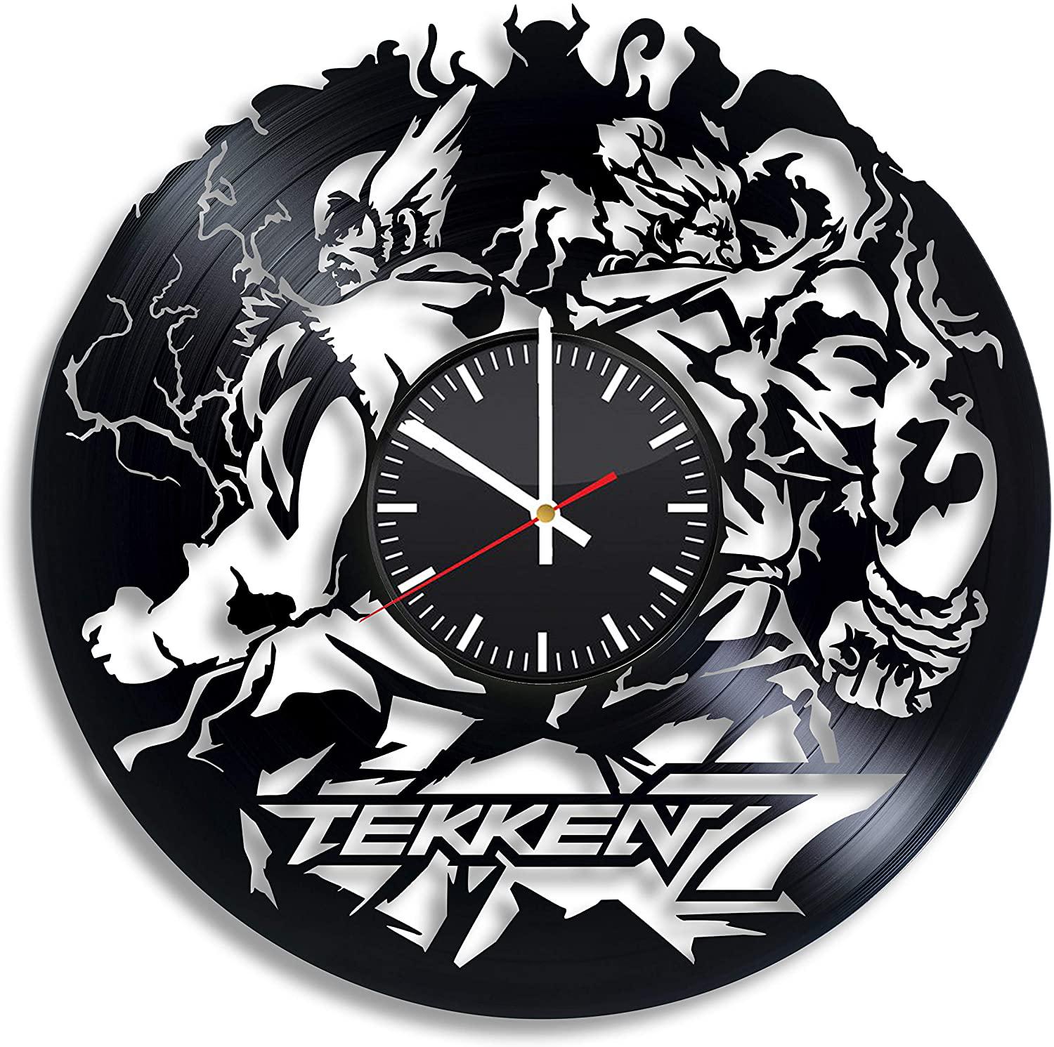 Часы настенные Tekken 7 2447 из виниловой пластинки