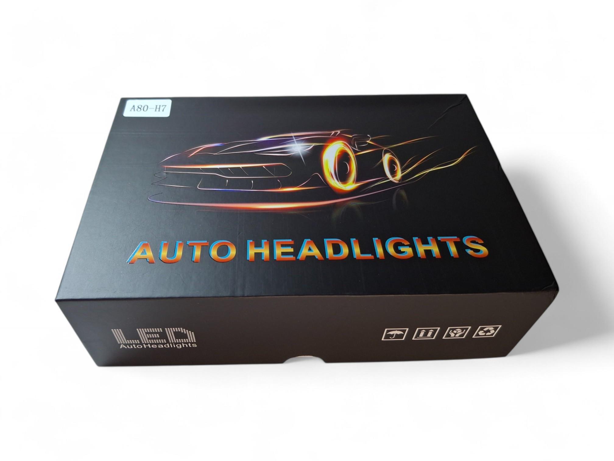 Автомобільна міні-лінза Led А80 H7 80W (100001-58) - фото 5 Автомобільна міні-лінза Led А80 H7 80W (100001-58) - фото 5