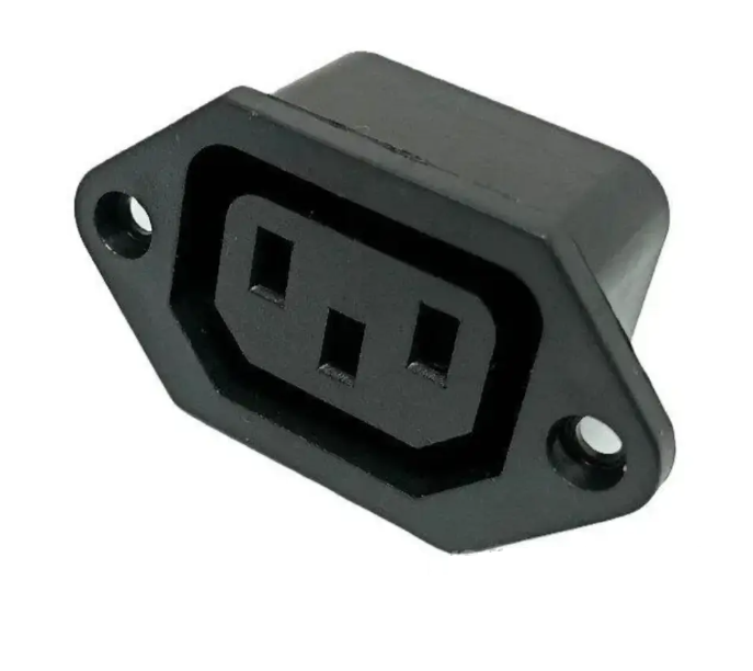 Гнездо панельное I-Taki крепления винты приборный 220B 3 контакта IEC320 (000007794)
