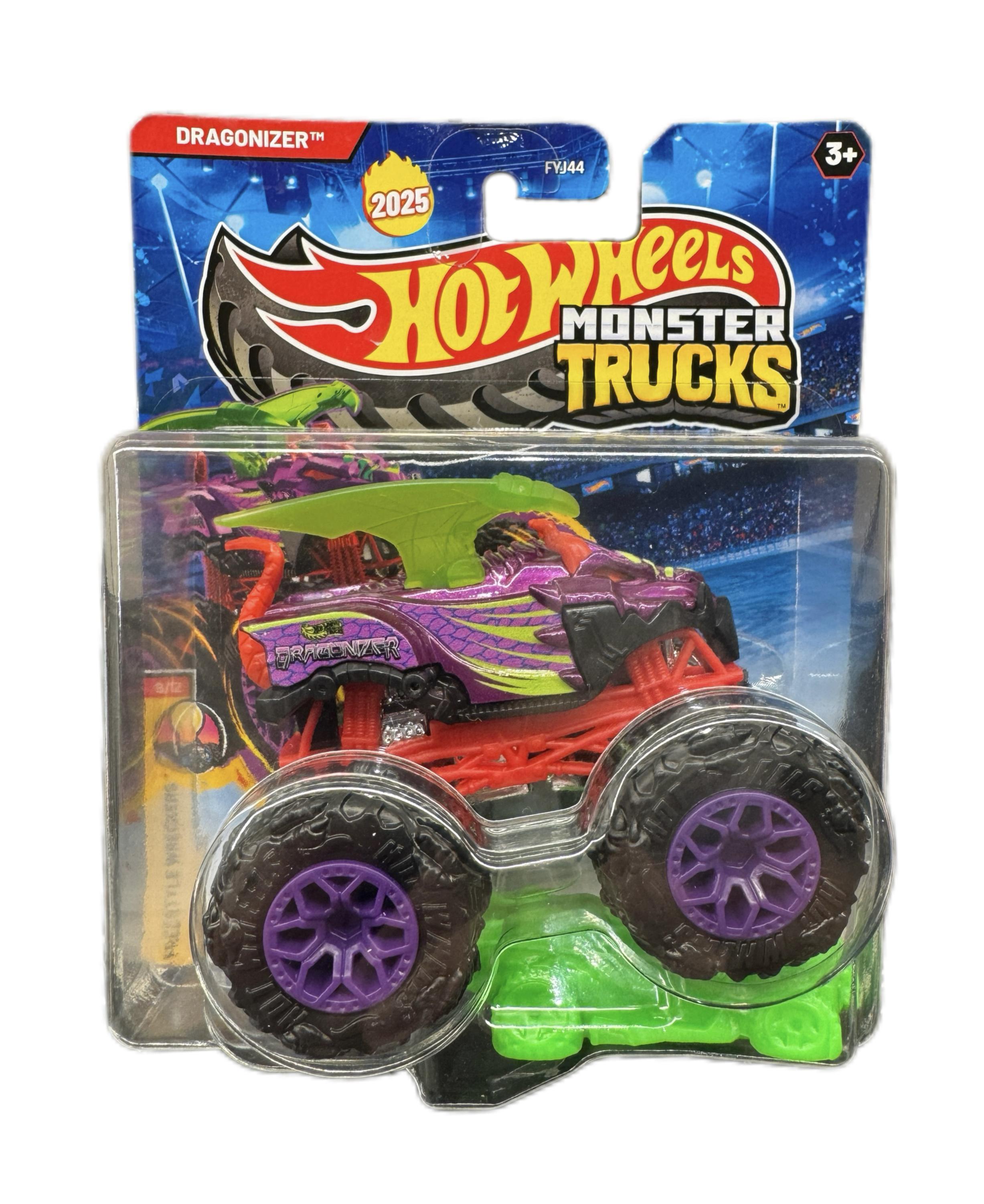 Игрушечная машинка-внедорожник Hot Wheels Monster truck Dragonizer 1:64 2025