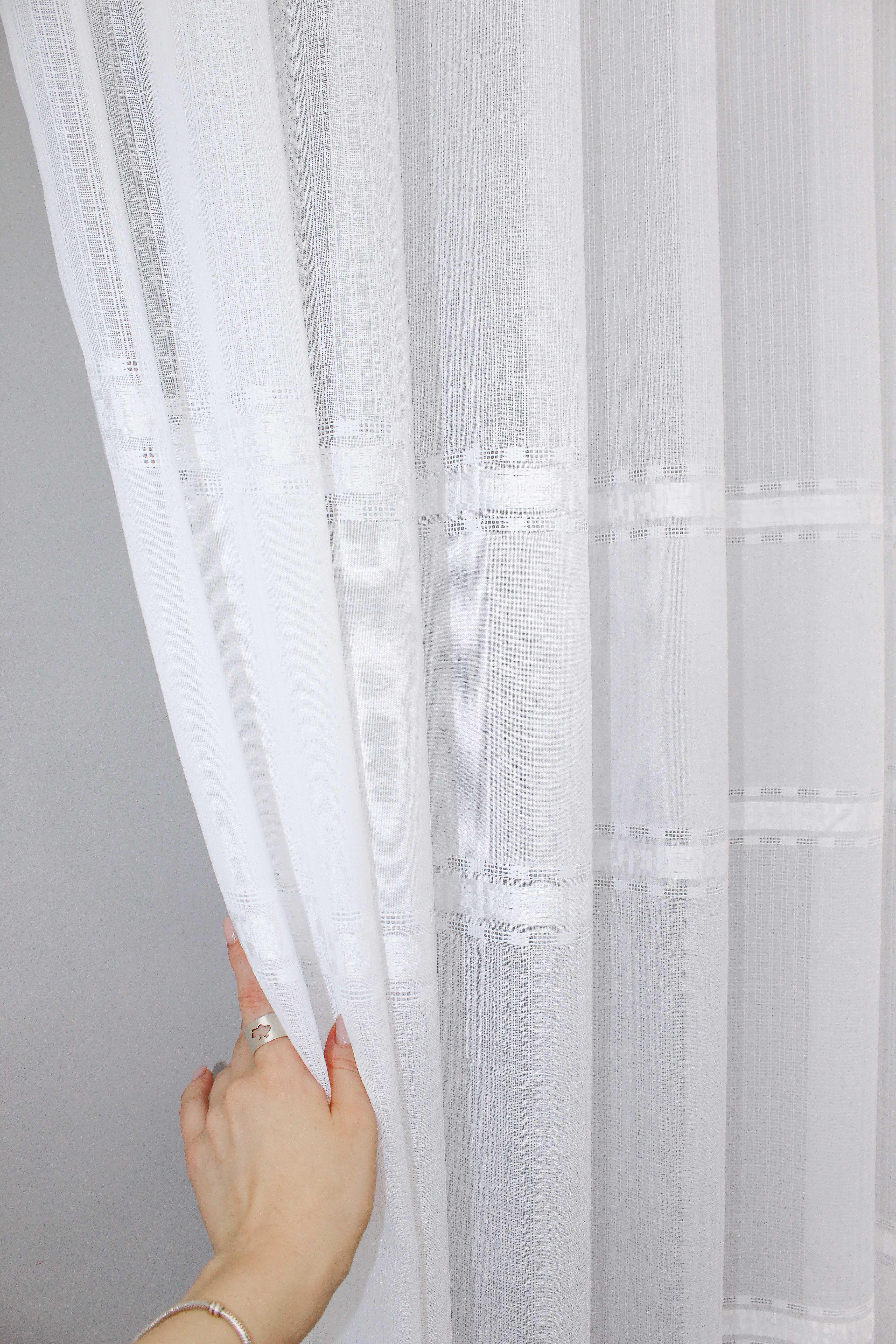 Тюль VR-Textil 1357т Мережка льон 300х270 см Білий (42-0083) - фото 4 Тюль VR-Textil 1357т Мережка льон 300х270 см Білий (42-0083) - фото 4