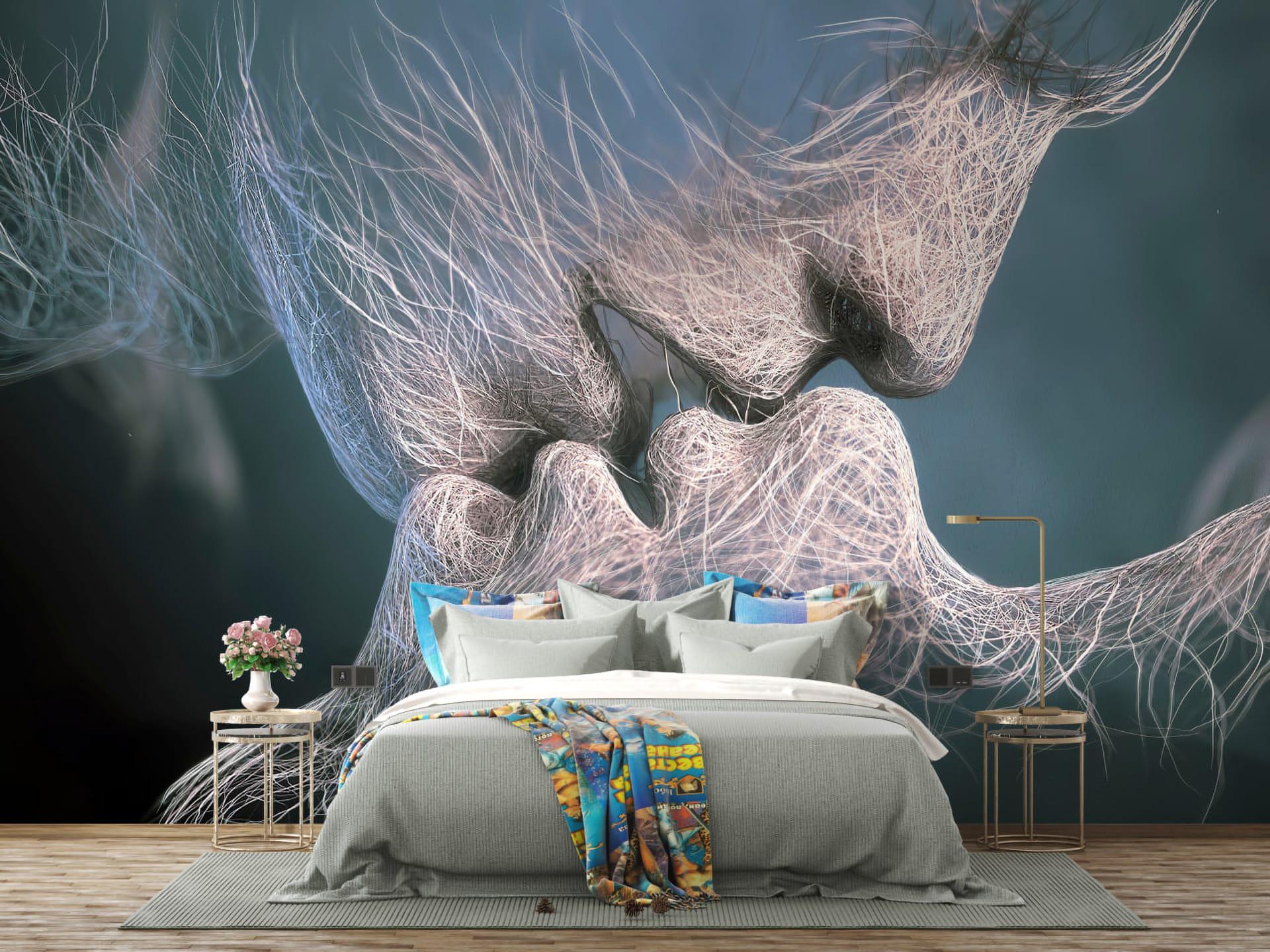 Фотообои флизелиновые Styleo Print-walls Поцелуй линий 071 300х200 см (Pw-071)