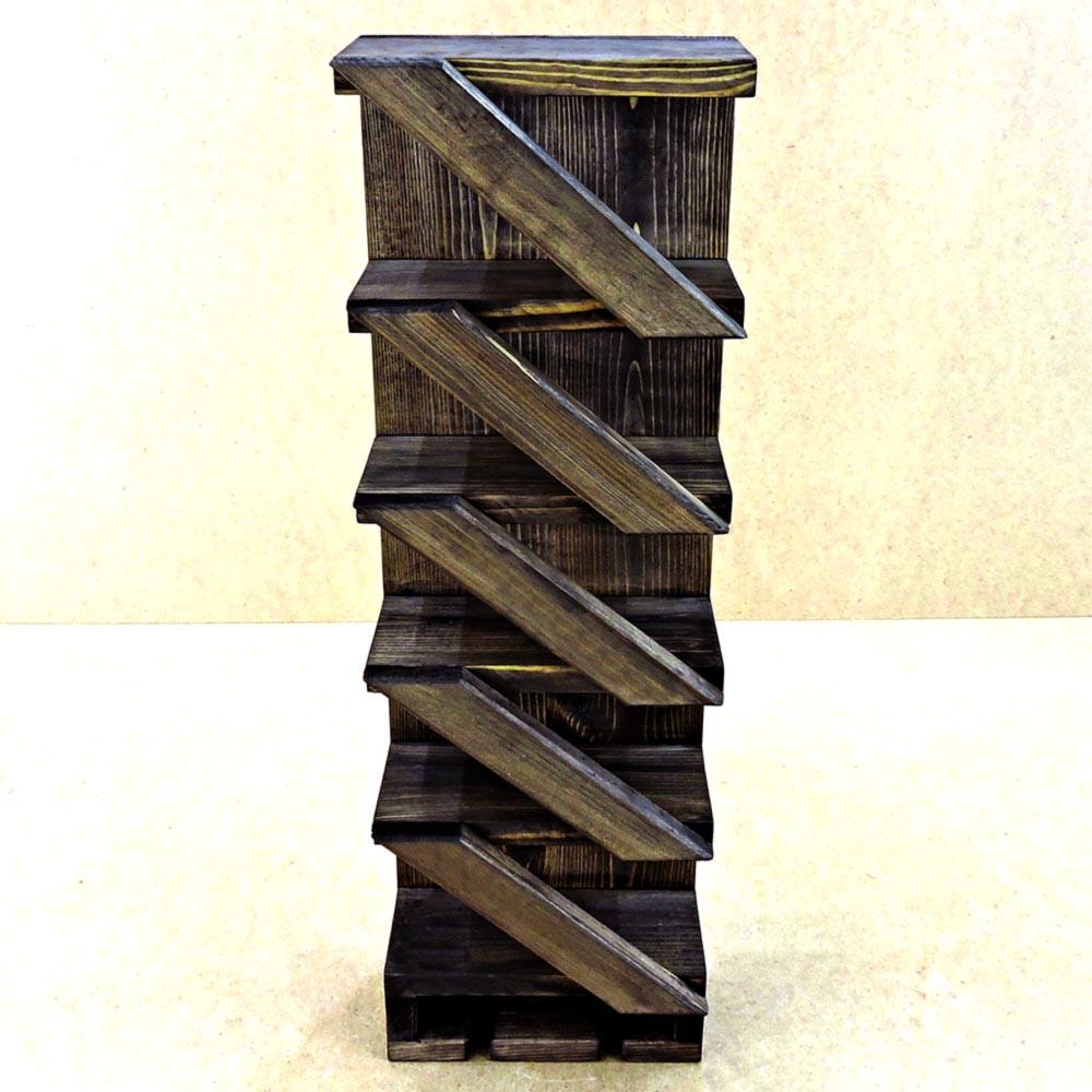 Полка для вина настенная из дерева Хасимото Мокко (ПНК-002710)