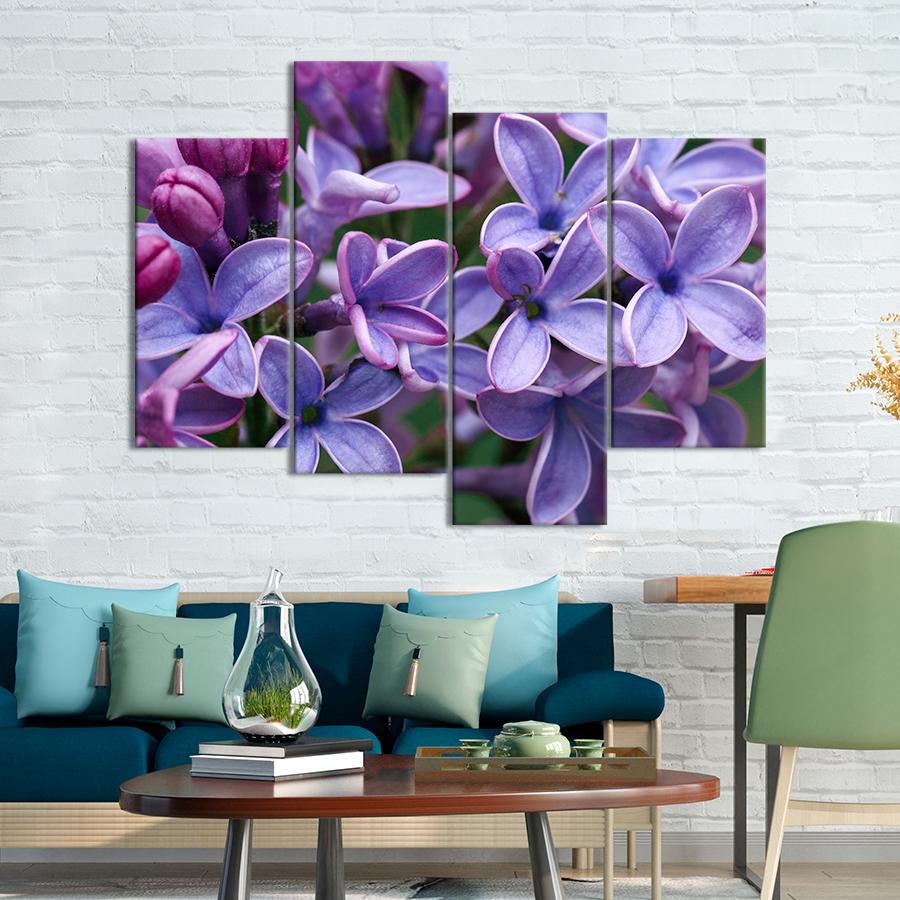 Картина цветы и растения Нежная хрупкая сирень 89x56 см (A993-4)