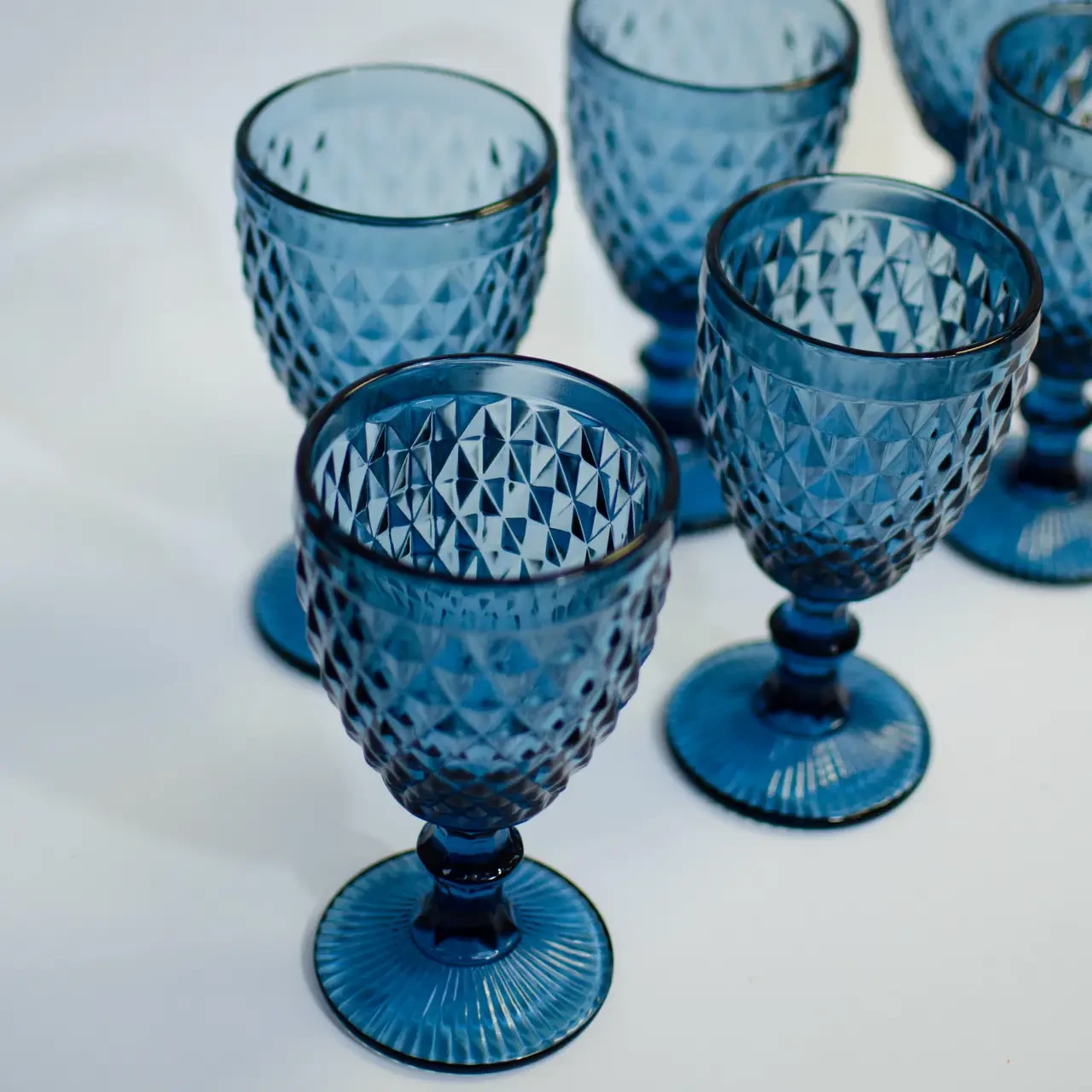 Набір келихів для вина Elodia Вінтаж 320 мл 6 шт. Синій - фото 7 Набір келихів для вина Elodia Вінтаж 320 мл 6 шт. Синій - фото 7