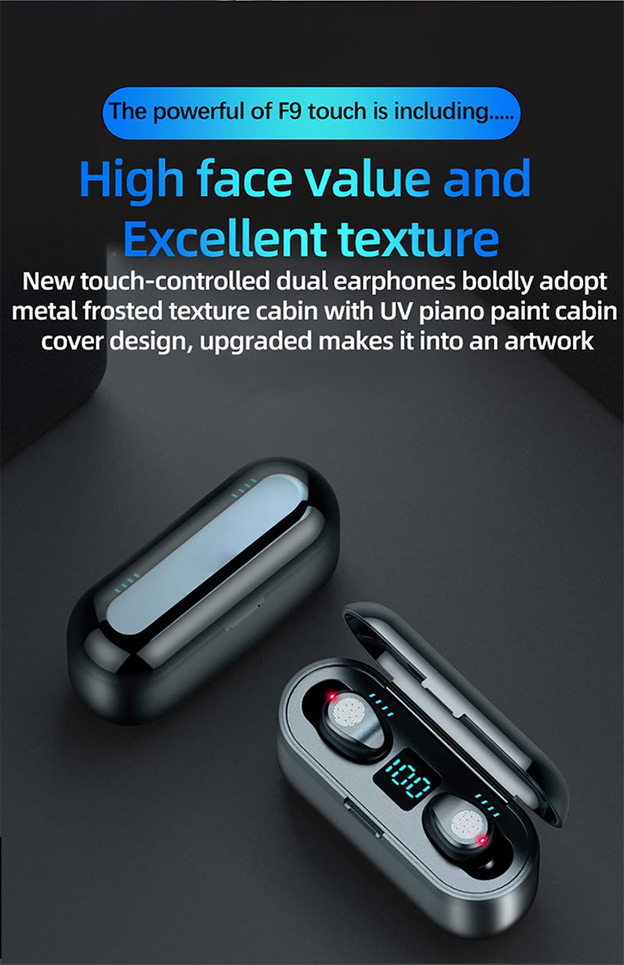 Навушники бездротові TWS F9 Bluetooth - фото 11