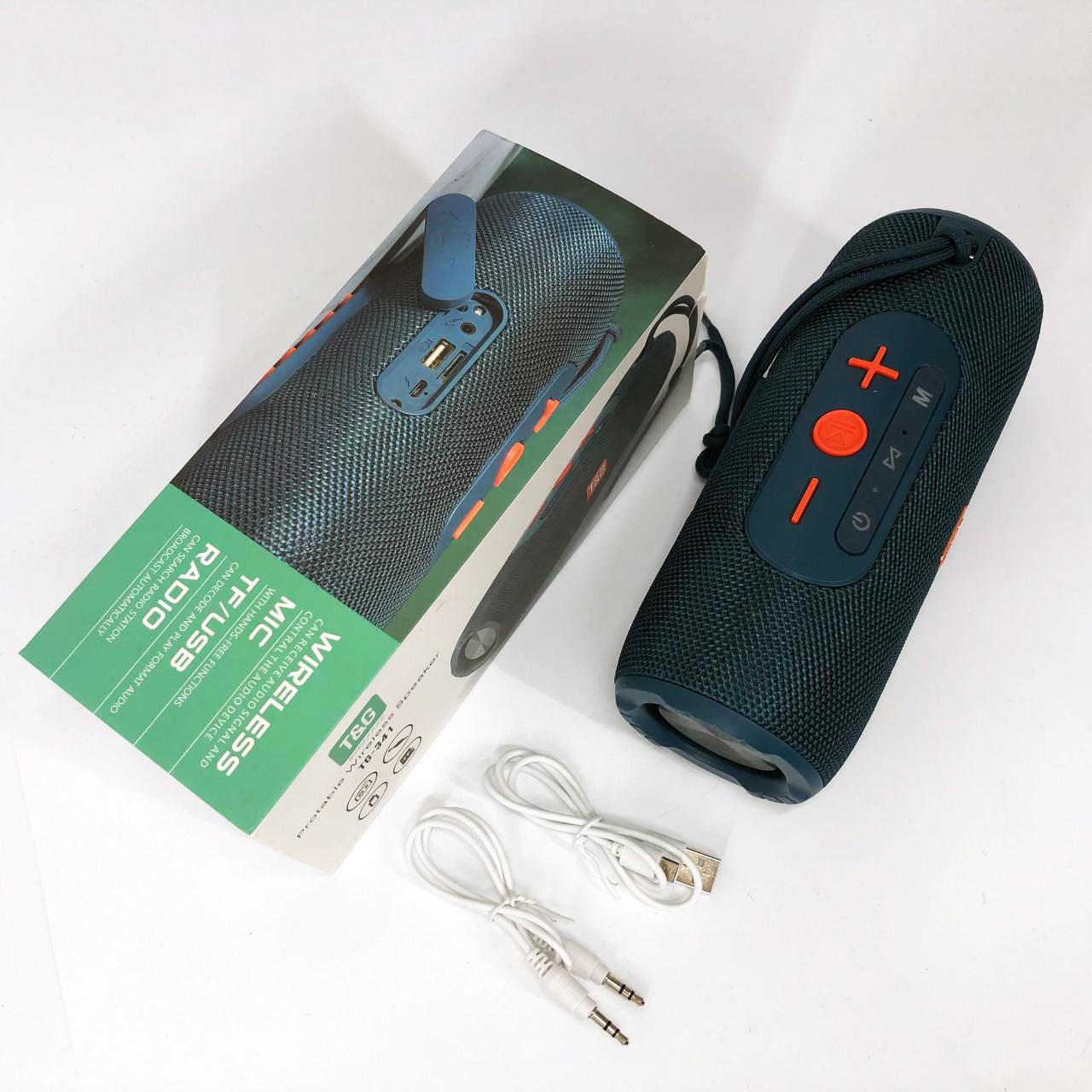 Колонка портативна Bluetooth TG341 зі шнурком Синій - фото 11 Колонка портативна Bluetooth TG341 зі шнурком Синій - фото 11