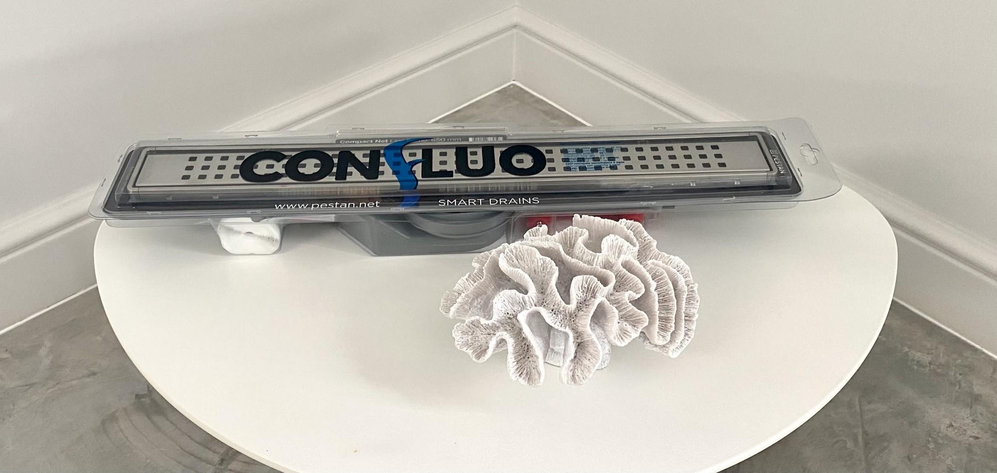 Дренажний канал для душу Pestan Confluo Compact Net Line нержавіюча сталь 750 мм - фото 2 Дренажний канал для душу Pestan Confluo Compact Net Line нержавіюча сталь 750 мм - фото 2