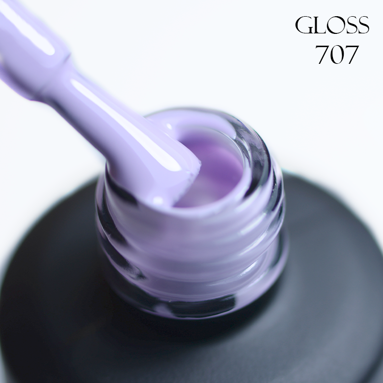 Гель-лак GLOSS 707 11 мл Холодный светло-сиреневый (8826)