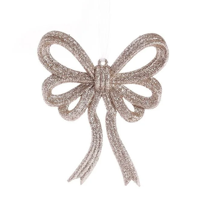 Підвіска новорічна Flora Бант Шампань (12273)