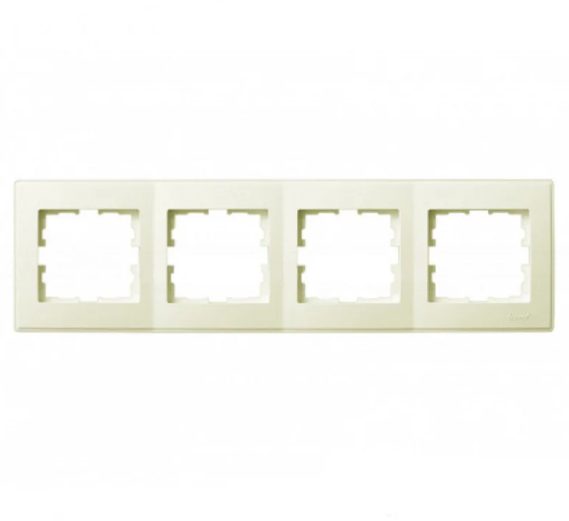 Рамка четвірна Lezard Lesya горизонтальна Кремовий (26389912)