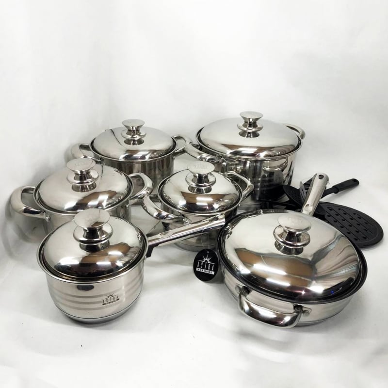 Набор посуды ASTRA A-2518 из нержавеющей стали 18 шт. (tf4521) - фото 4 Набор посуды ASTRA A-2518 из нержавеющей стали 18 шт. (tf4521) - фото 4