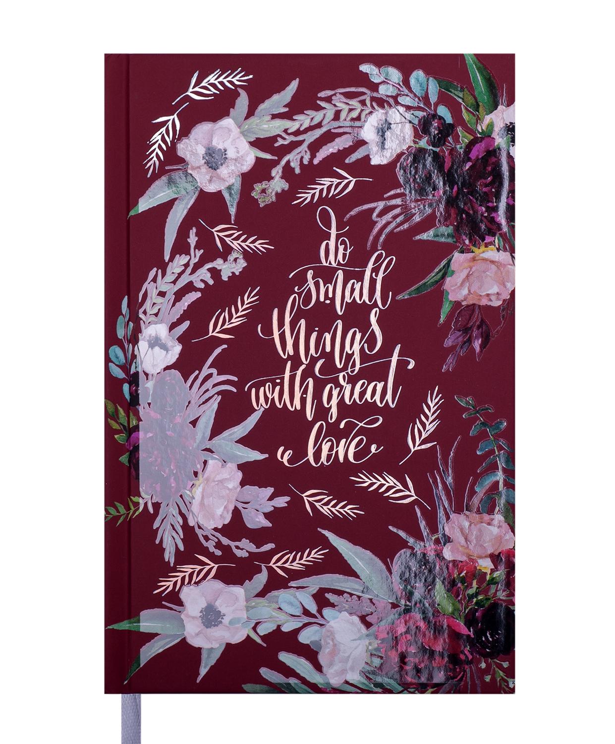 Ежедневник недатированный Buromax Fattore A6 288 страниц Бордовый (BM.2619-13)