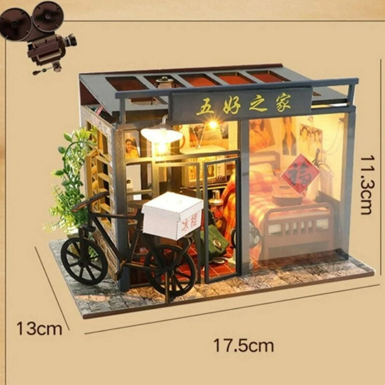 Румбокс CuteBee DIY DollHouse Японская квартира 3D (M942) - фото 6