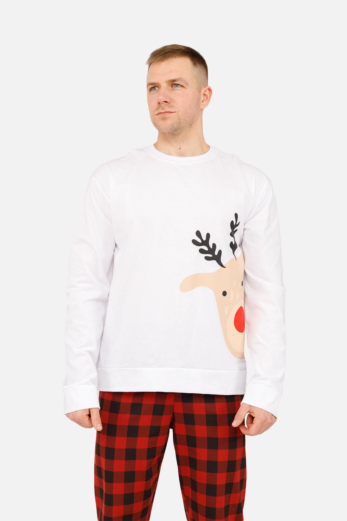 Пижама мужская р. 48 Белый (SKT001030052) - фото 2 Пижама мужская р. 48 Белый (SKT001030052) - фото 2