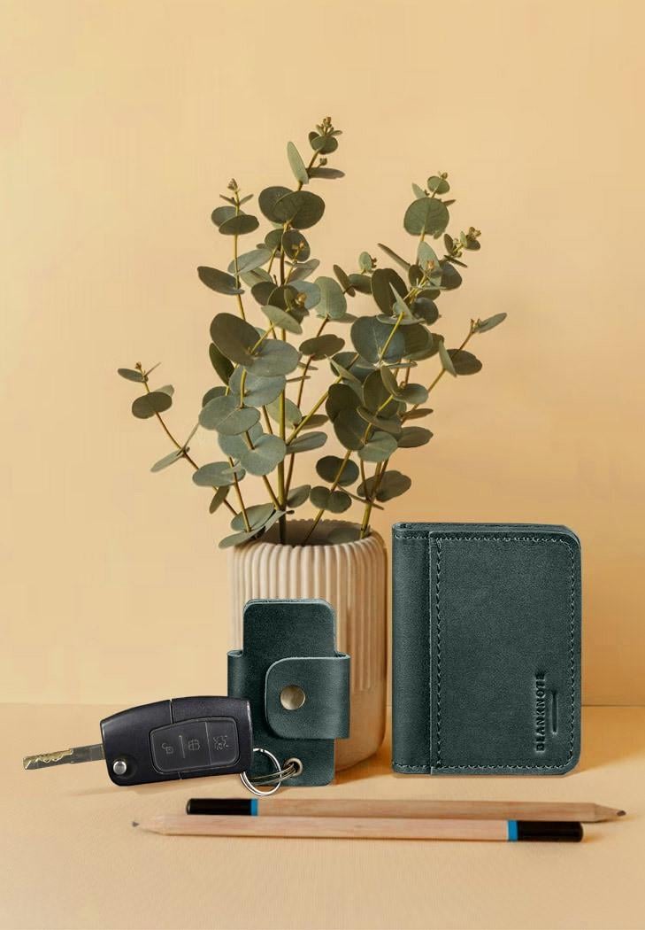 Набор кожаных аксессуаров AUTO 1.0 Зеленый (A-028306)