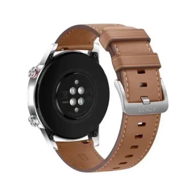 Смарт-часы Honor Magic Watch 2 Flex Brown Leather Strap 46 мм - фото 3