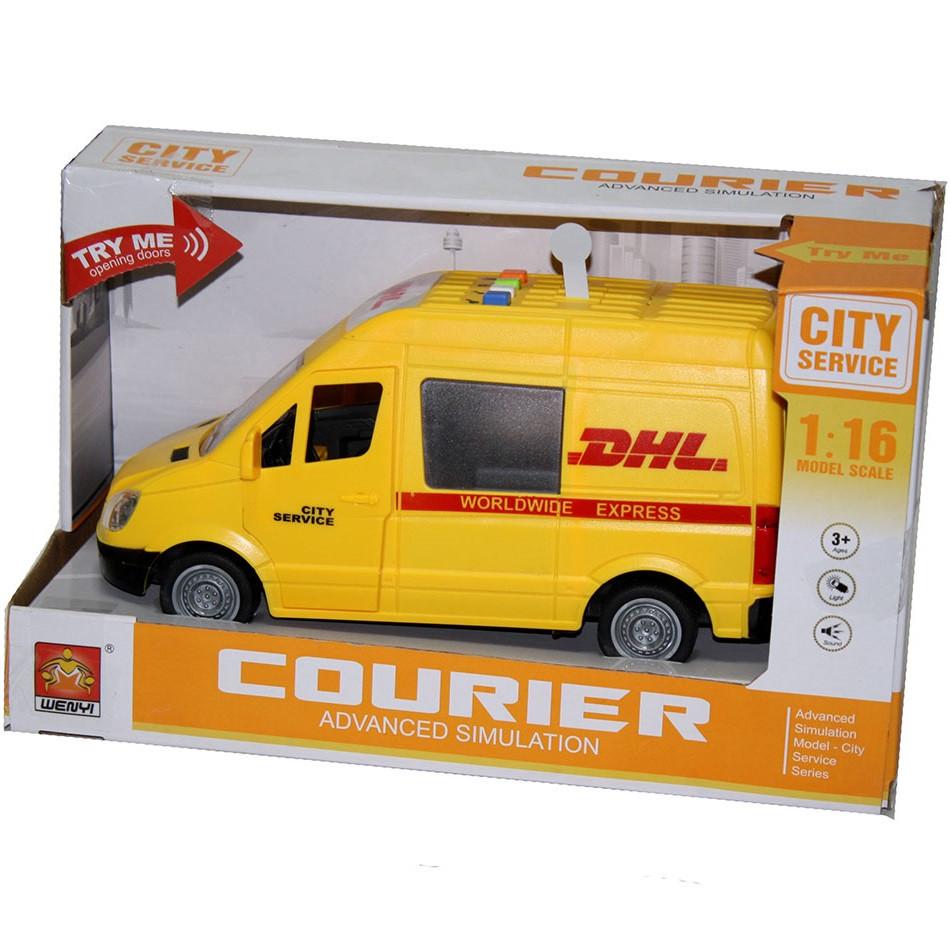 Іграшкова машинка WENYI Бус Служби Доставки інерційна Жовтий (28443316) - фото 3 Іграшкова машинка WENYI Бус Служби Доставки інерційна Жовтий (28443316) - фото 3